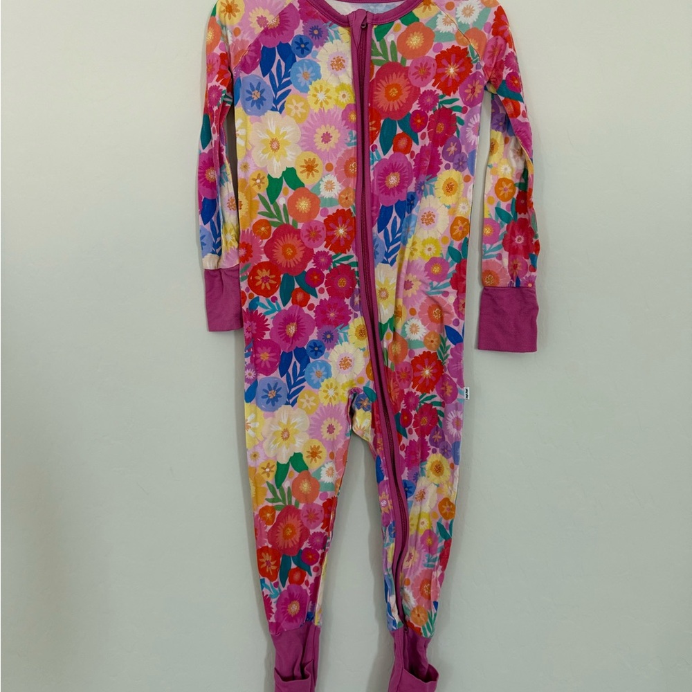 Little Sleepies Rainbow Blooms Zippy